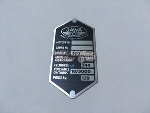 Picture of TYPE PLATE JAWA 360