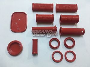 Picture of RUBBER SET RED PLASTIC JAWA 250