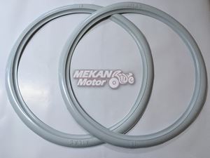 Picture of FRONT TYRE WHITE HEM SET 18" MZ